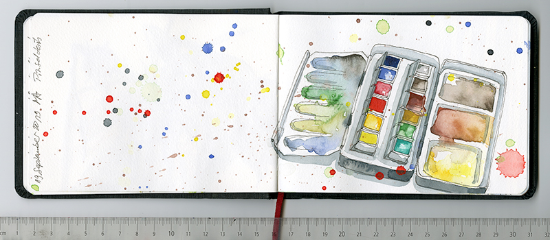 Skizzenbuch, Reiseskizzen, Sketchbook, Travelbook