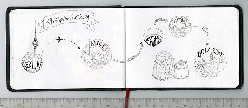 Skizzenbuch, Reiseskizzen, Sketchbook, Travelbook