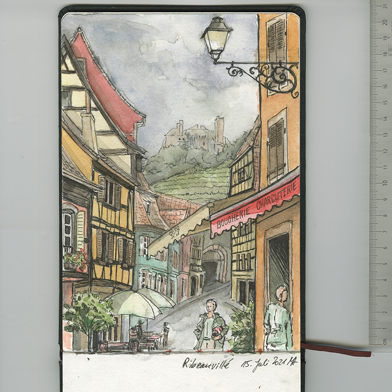 Skizzenbuch, Reiseskizzen, Sketchbook, Travelbook