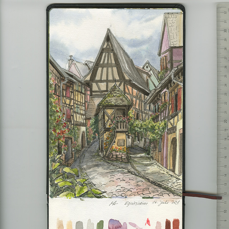 Skizzenbuch, Reiseskizzen, Sketchbook, Travelbook